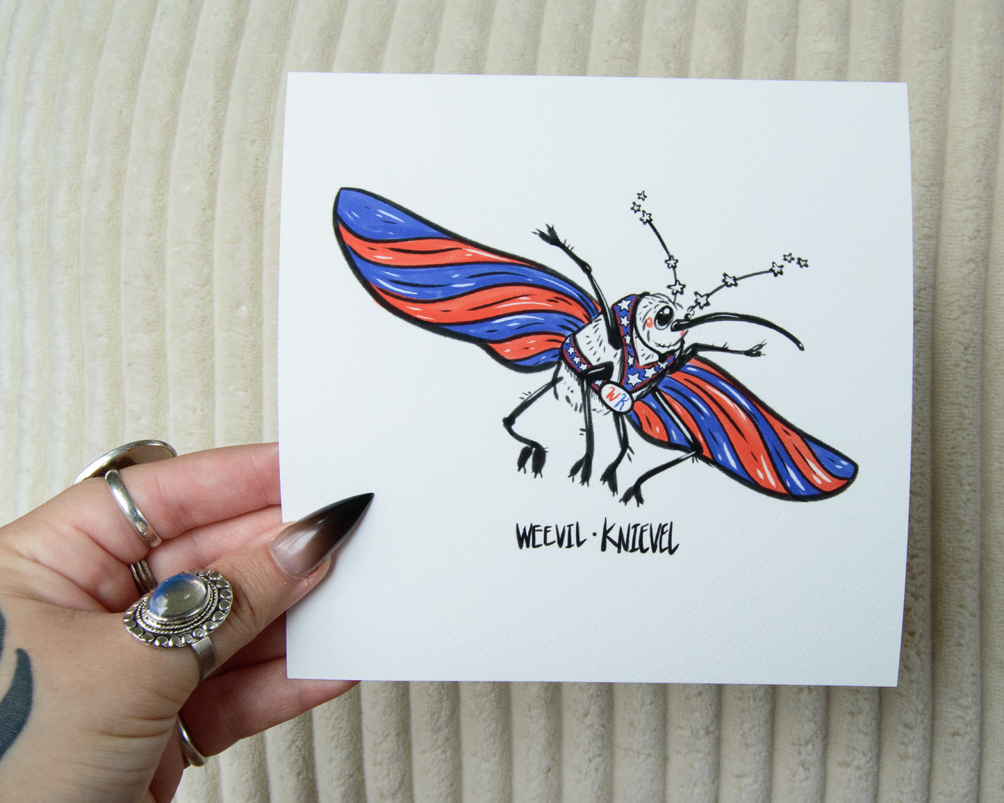 Weevil Knievel Print