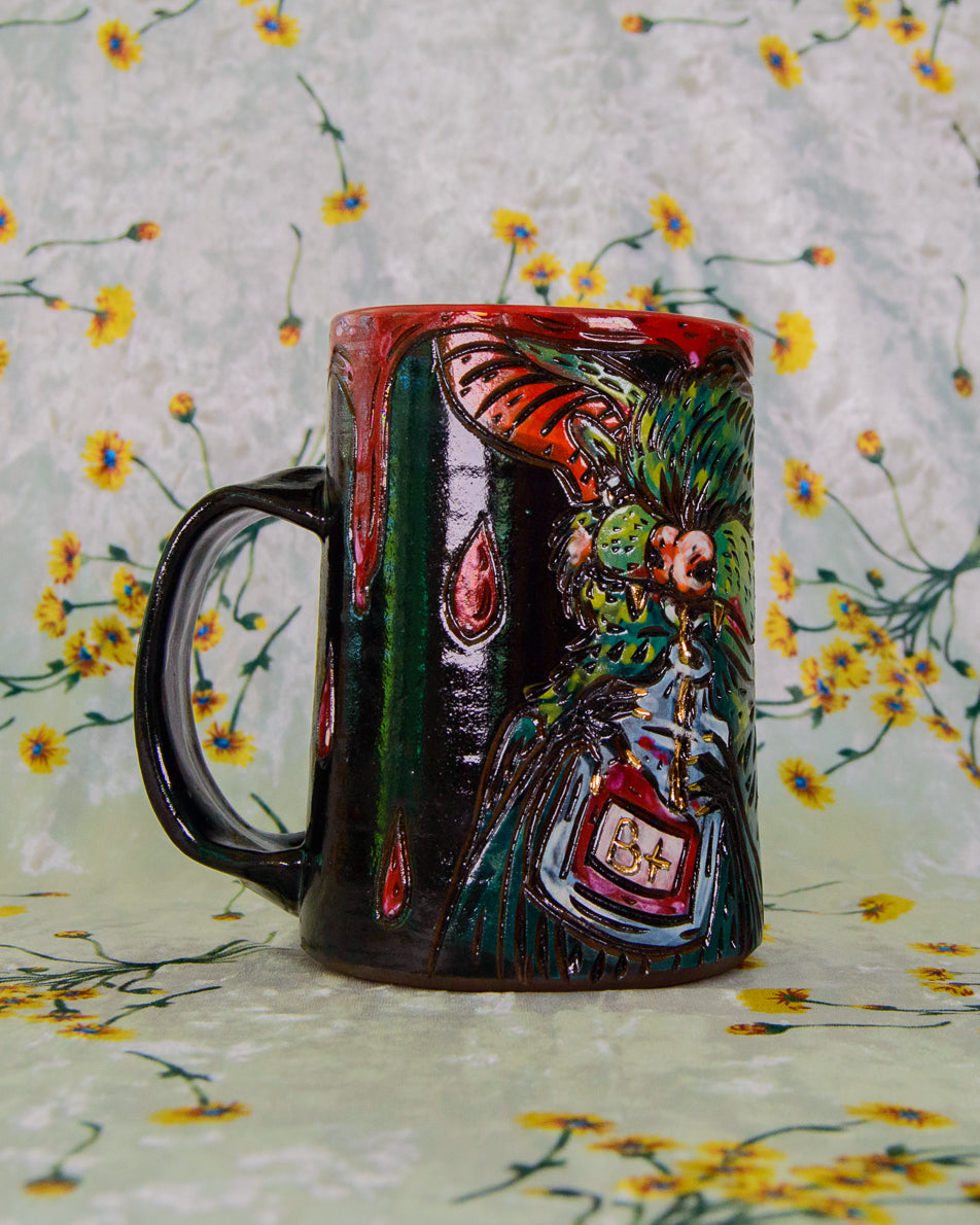 Blood Bag Bat Mug