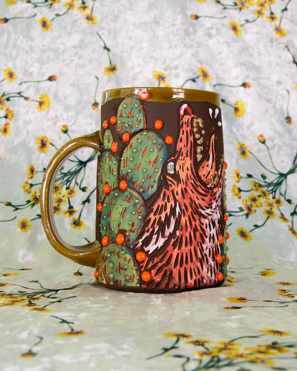 Coyotes in the Cacti Mug