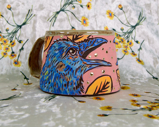 Pink Crow Mug - Discounted
