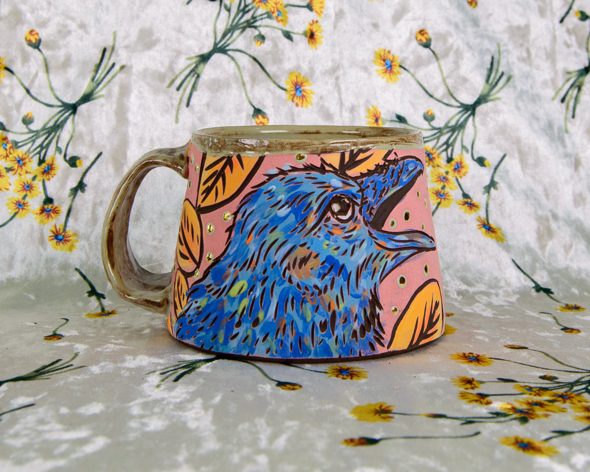 Pink Crow Mug - Discounted