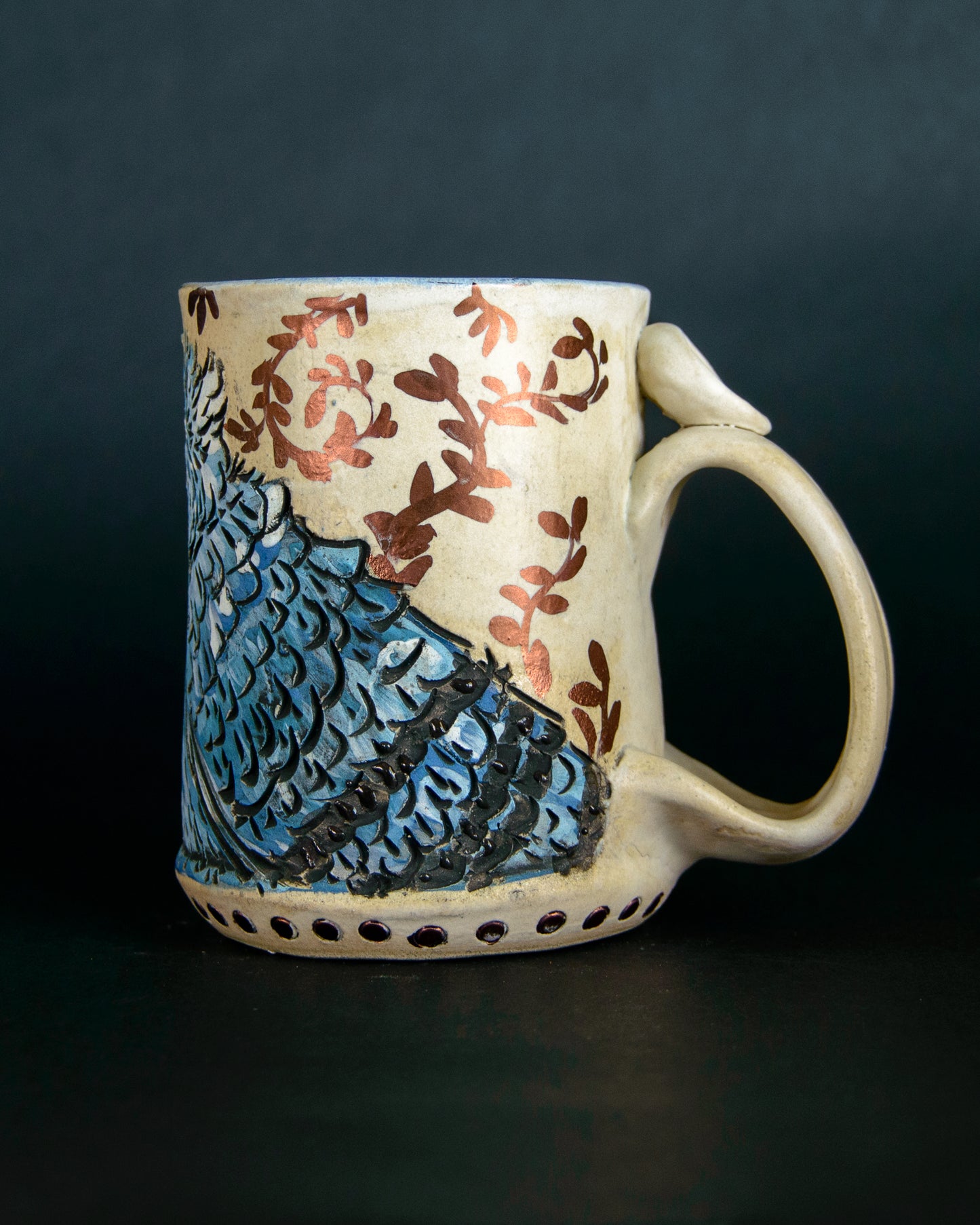 White Pigeon Mug