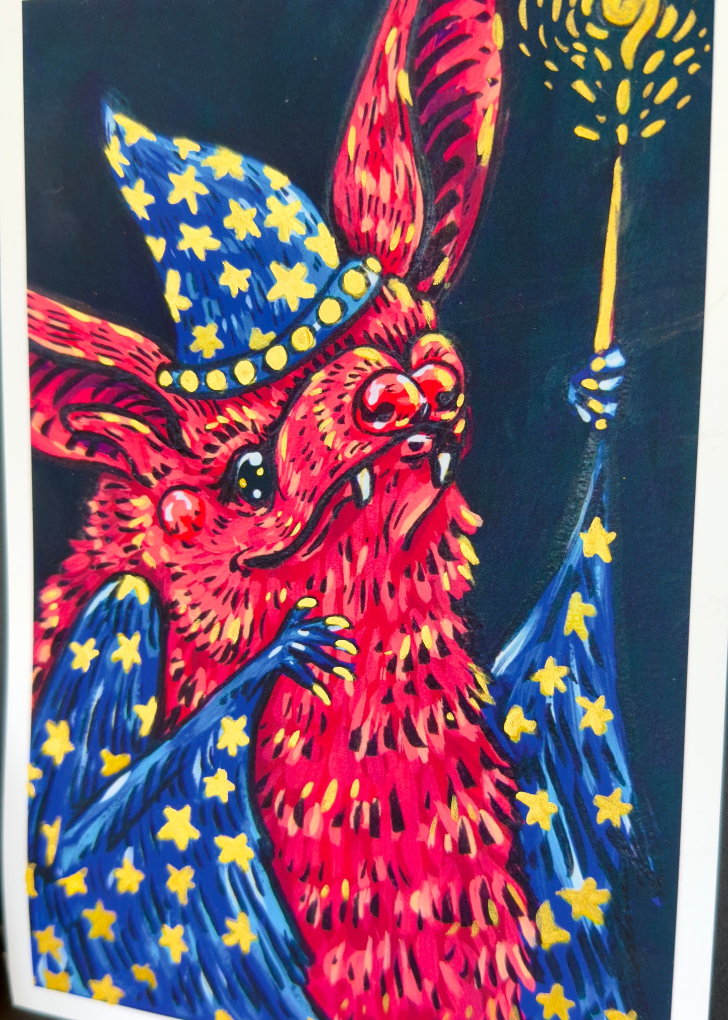 Wizard Bat Archival Print, 6x9"