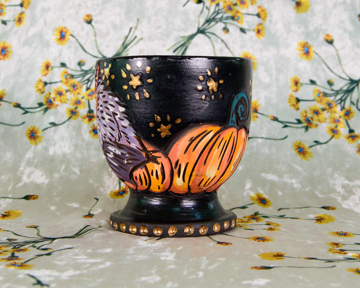 Pumpkin Bat Goblet