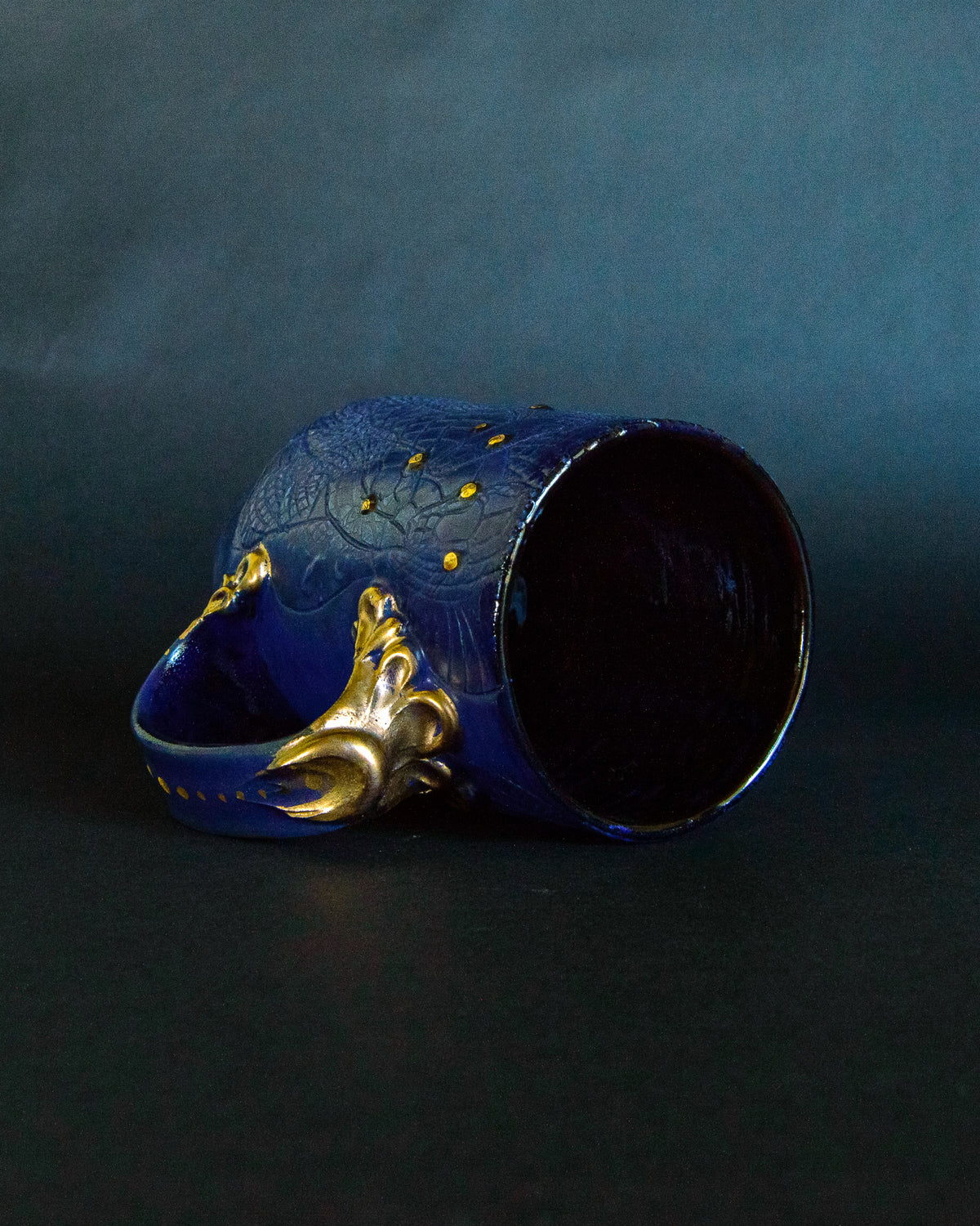 Snake Tangle Mug - Blue Satin
