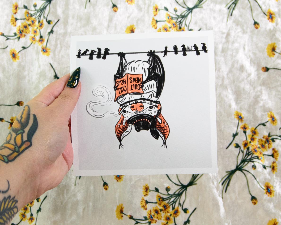 Bat Illustration Prints