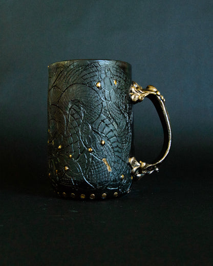 Snake Tangle Mug - Satin Black