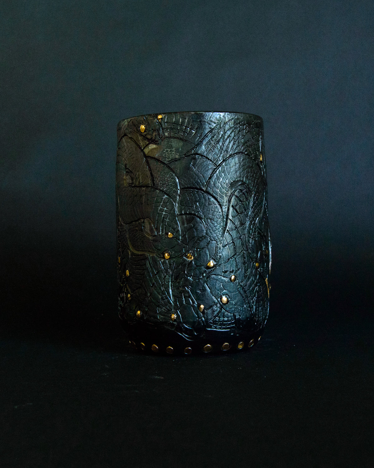 Snake Tangle Mug - Satin Black