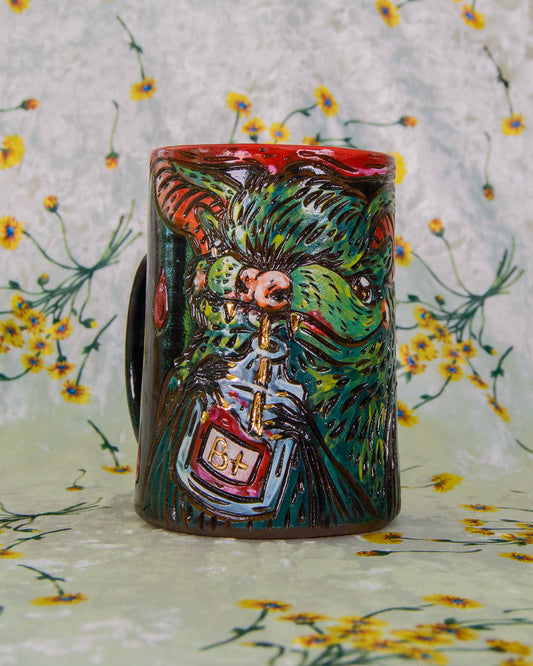 Blood Bag Bat Mug