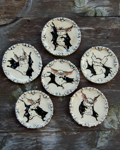 Dancing Bat Coaster SET of 6
