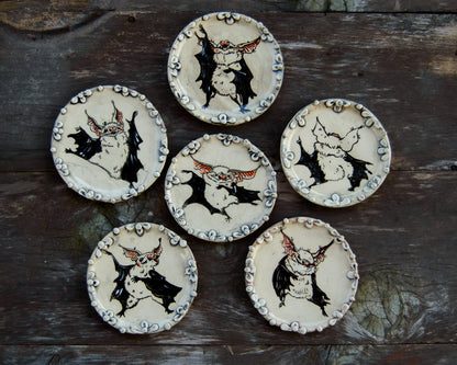 Dancing Bat Coaster SET of 6