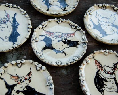 Dancing Bat Coaster SET of 6