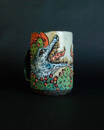 Cacti Coyote Mug