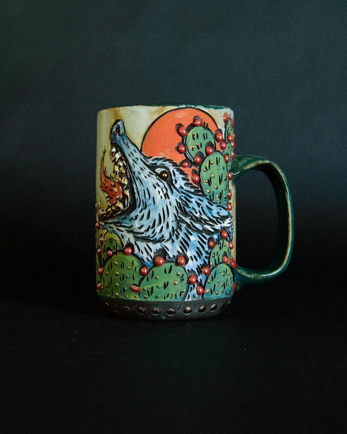 Cacti Coyote Mug