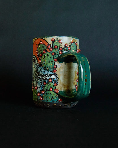 Cacti Coyote Mug