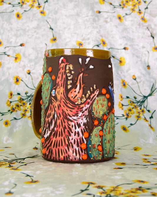 Coyotes in the Cacti Mug