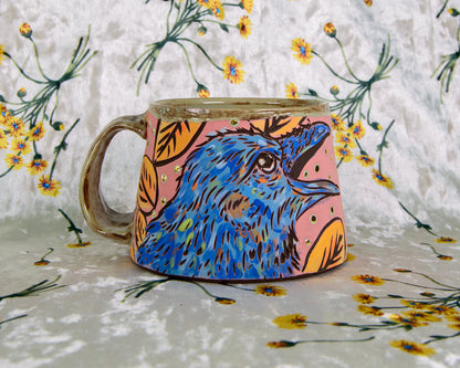Pink Crow Mug - Discounted
