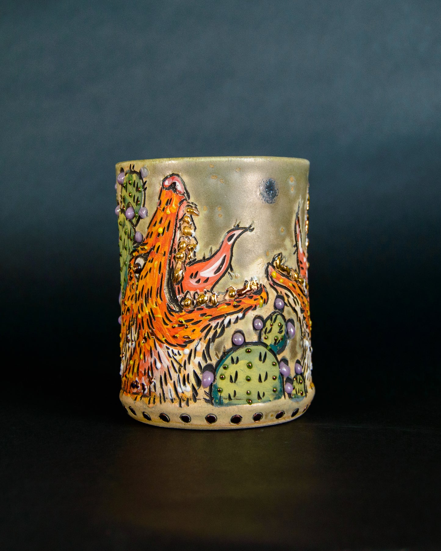 Coyotes in the Cacti Mug