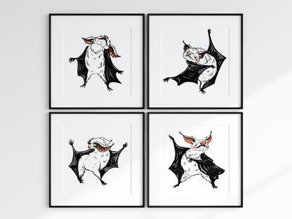 Dancing Bat Prints