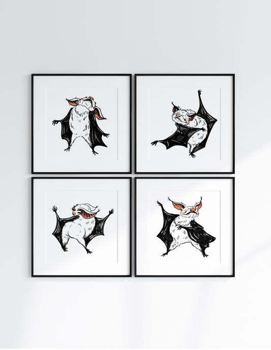 Dancing Bat Prints