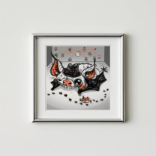 Bat Illustration Prints