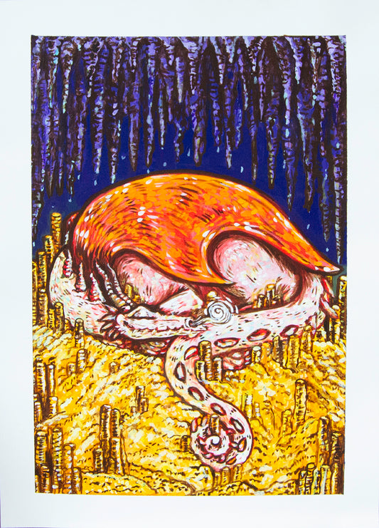 Sleeping Dragon Original Painting
