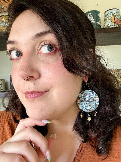 Happy Moon Earrings