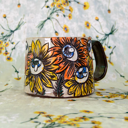 Looky Loo Flower Mug (No Luster)