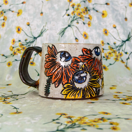 Looky Loo Flower Mug (No Luster)