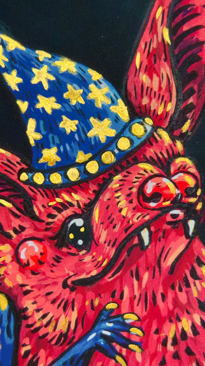 Wizard Bat Archival Print, 6x9"