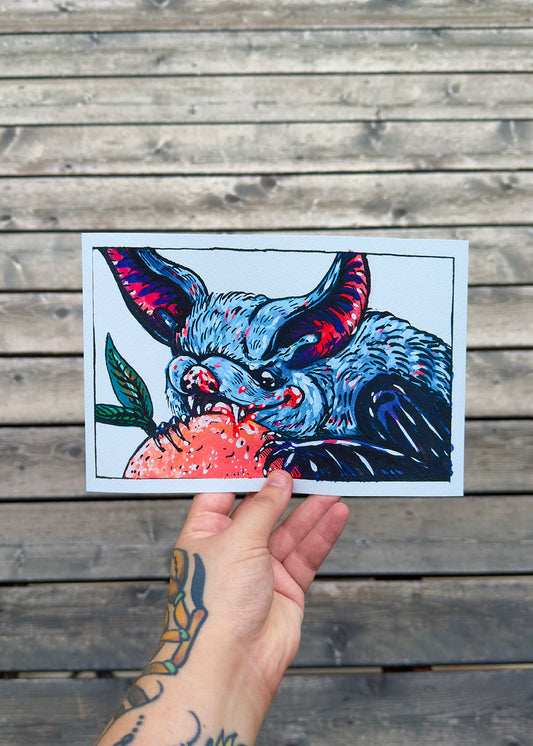 Fruit + Bat Print