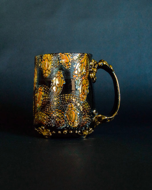 Snake Tangle Mug - Spicy Orange