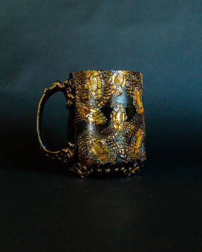 Snake Tangle Mug - Spicy Orange