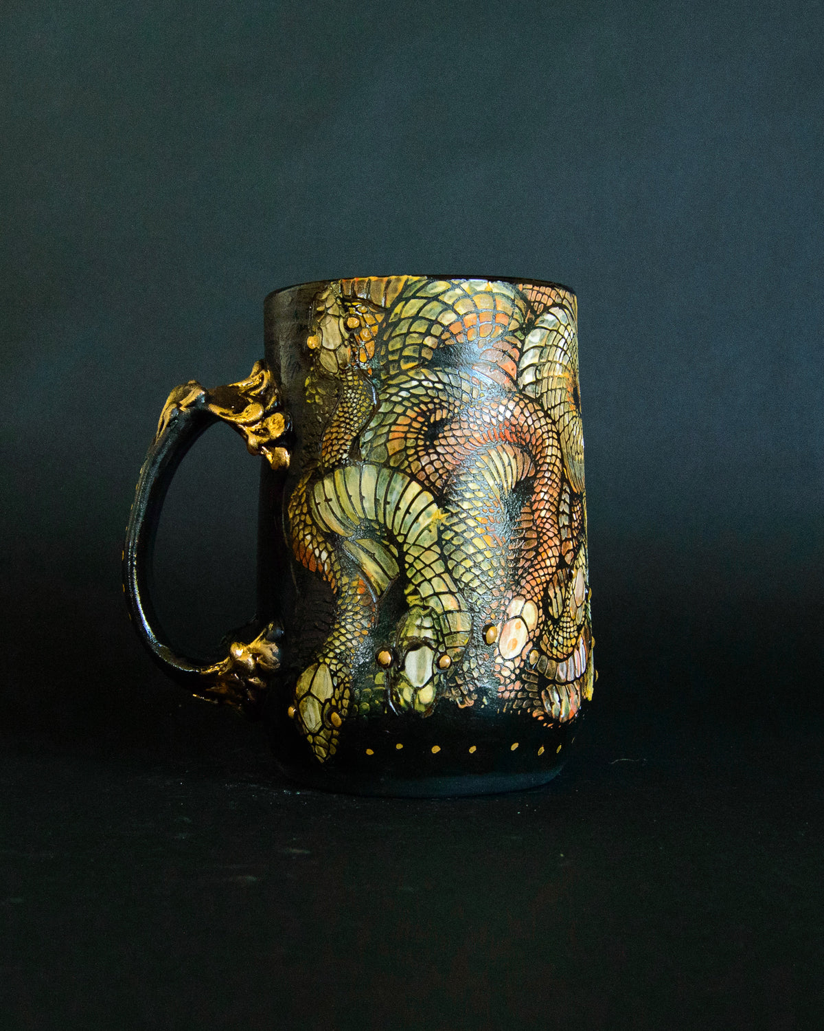 Snake Tangle Mug - Golden Hour