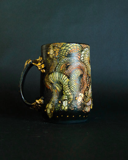 Snake Tangle Mug - Golden Hour