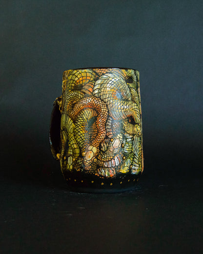 Snake Tangle Mug - Golden Hour