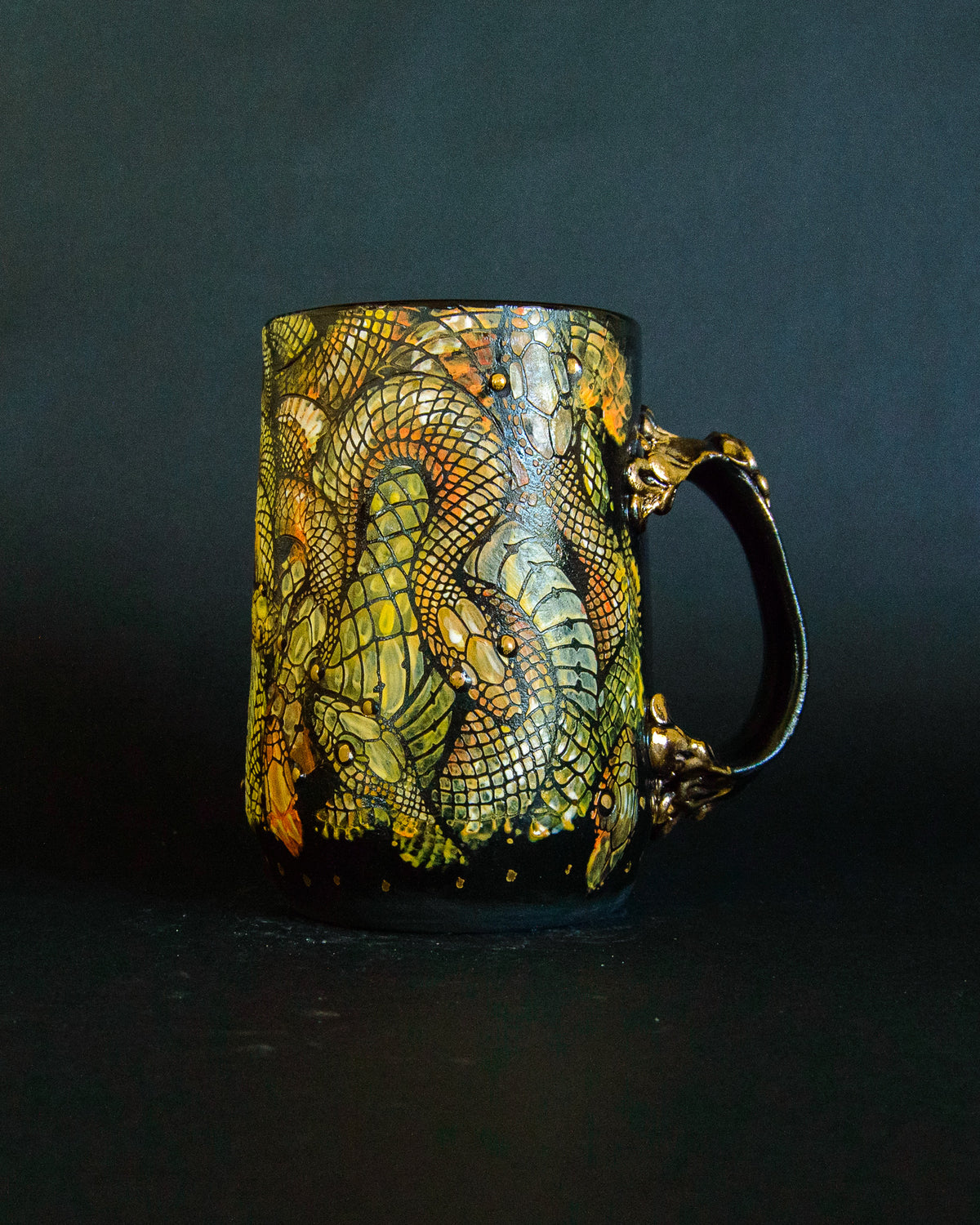 Snake Tangle Mug - Golden Hour