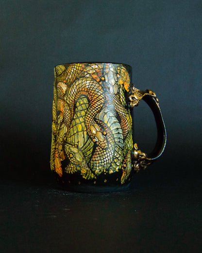 Snake Tangle Mug - Golden Hour