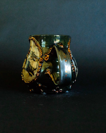 Dancing Bat Mug - Antique portraits