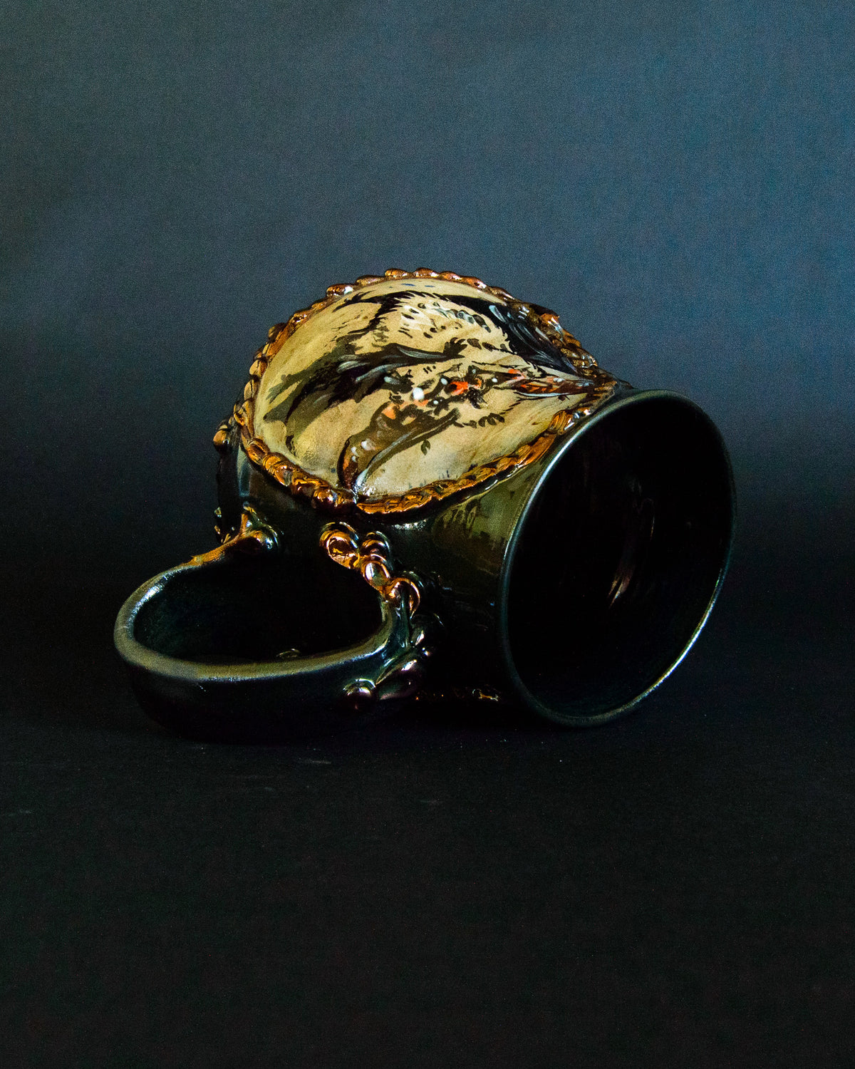 Dancing Bat Mug - Antique portraits