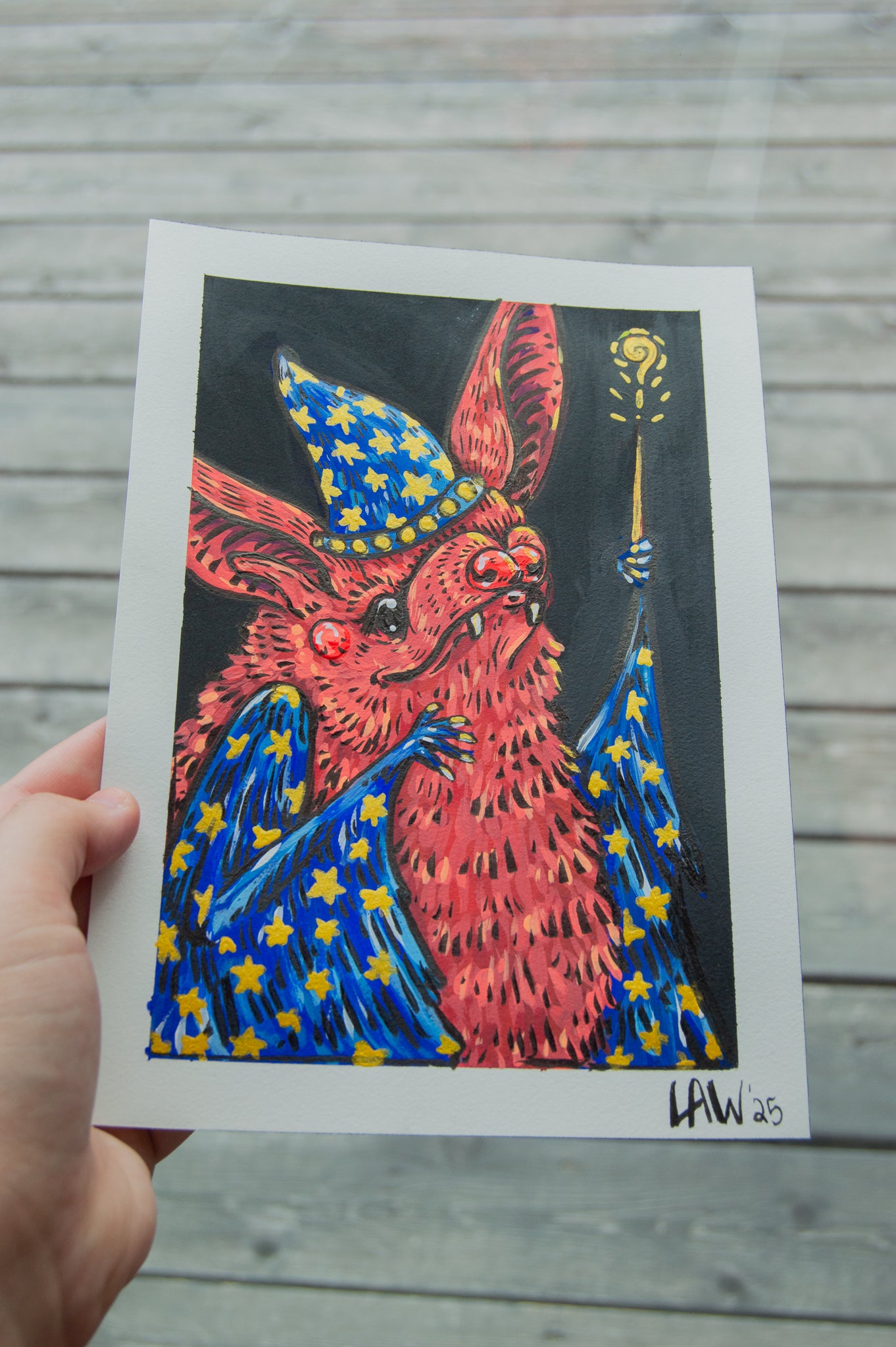 Wizard Bat Original Painting