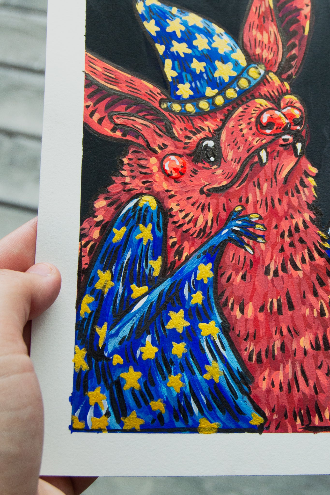 Wizard Bat Original Painting