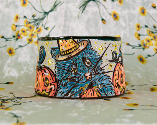Pumpkin Patch Raccoon Mug