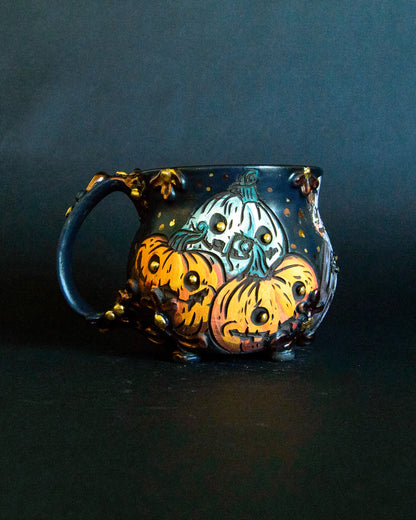 Pumpkin Patch Bat Mug