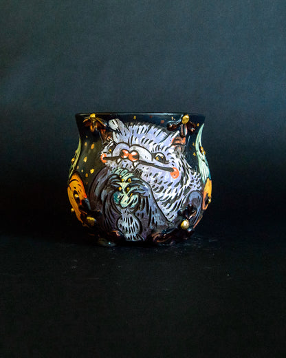 Pumpkin Patch Bat Mug