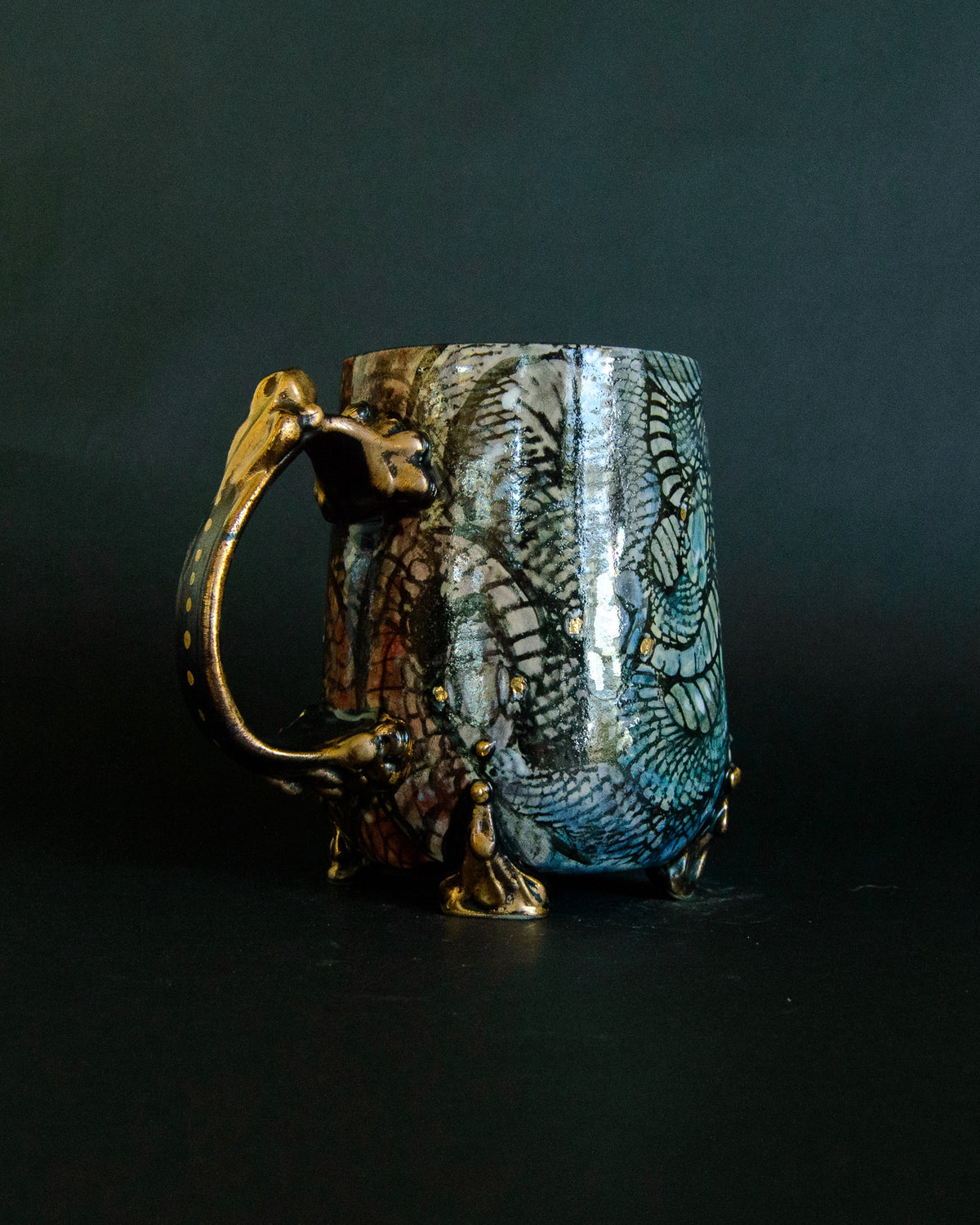 Rainbow Snake Tangle Mug