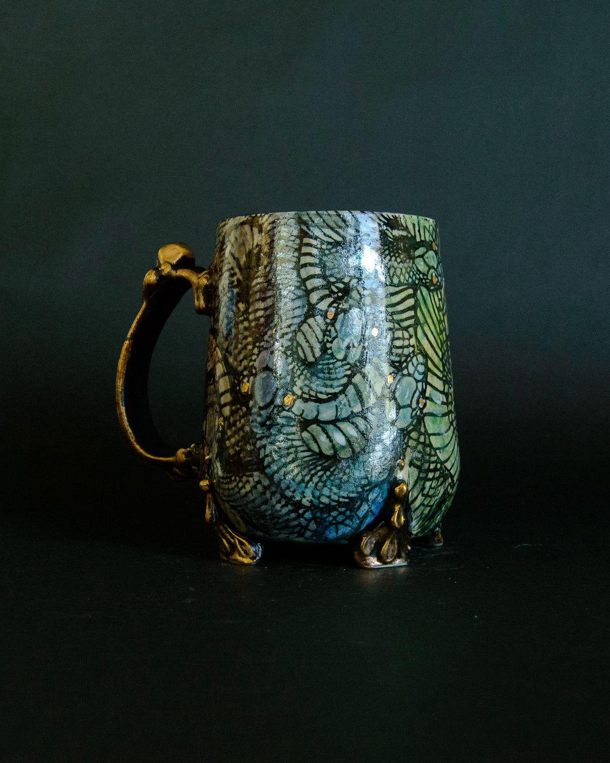 Rainbow Snake Tangle Mug