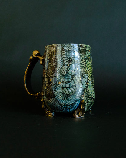 Rainbow Snake Tangle Mug