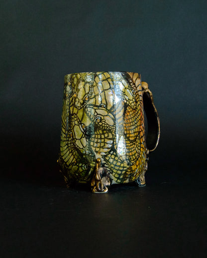 Rainbow Snake Tangle Mug