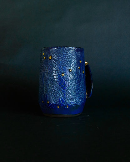 Snake Tangle Mug - Blue Satin